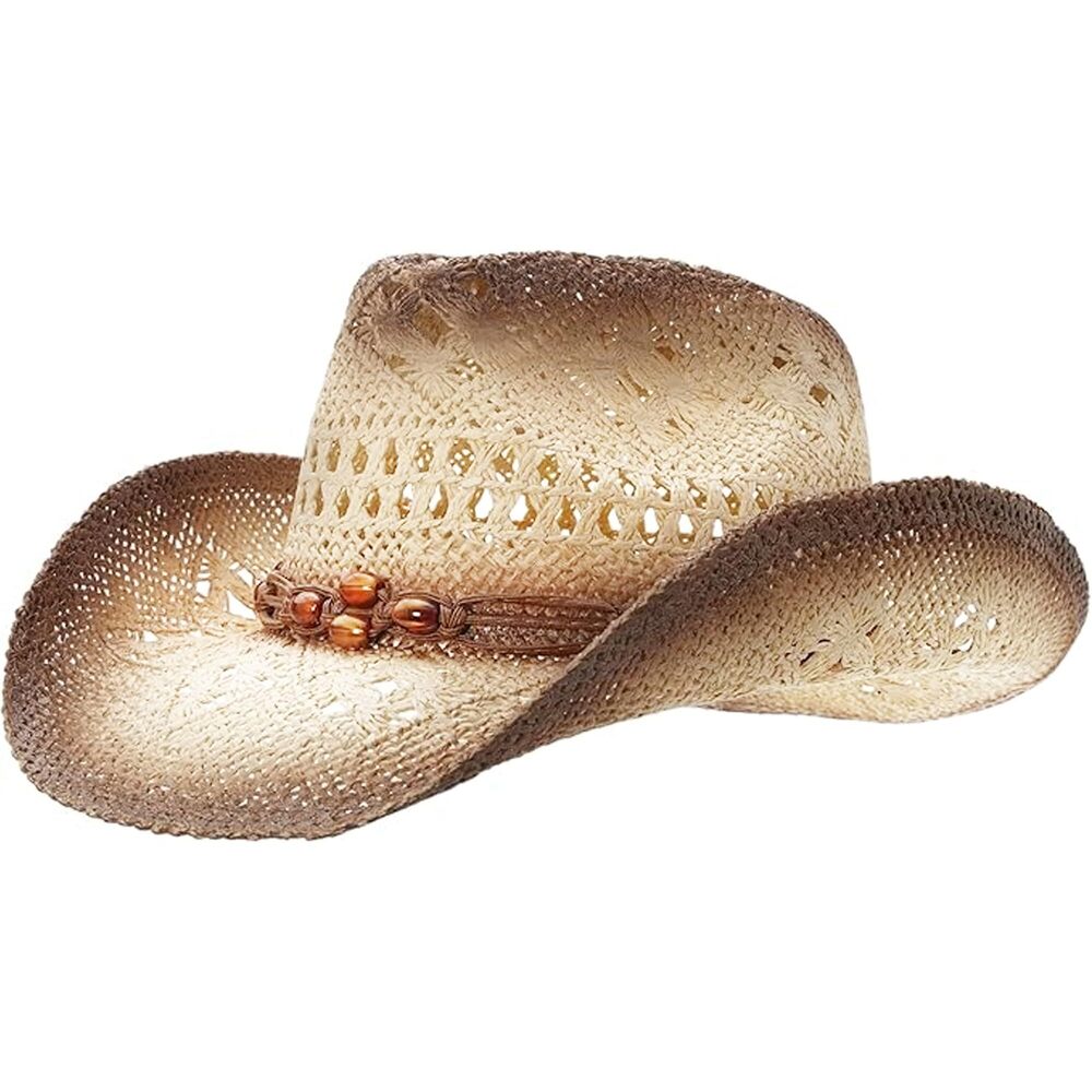 5974 Western Outback Cowboy Hat 's Style Classic Straw Western Cowgirl Hat